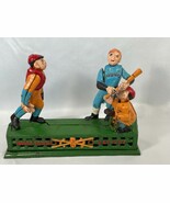 Vintage hometown Battery Baseball Cast Iron Bank Works - $761.58 MXN