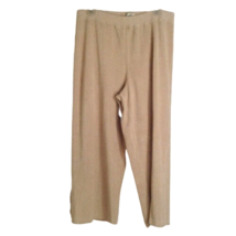 Spa by Chico&#39;s sz 3 terry lounge pants XL 16 beige tan - £15.66 GBP