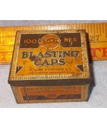 Antique Atlas Blasting Caps Tin No 6 Ca 1900 - $19.95