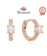 Rosemont SILVER Earrings RC0177 Korean Jewelry - £70.10 GBP