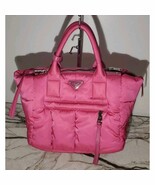 Prada Pink Padded Nylon Satchel Top Handle Bag Designer Handbag - $19,473.78 MXN