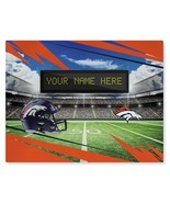 Official NFL Denver Broncos Personalized 62&quot; x 84&quot; Washable Rug - €171,20 EUR