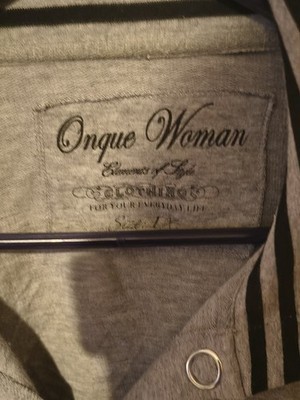 Onque Dark Gray Womens Size XL Long Sleeve Snap Front Sweater Coat Jacket  Item image 3