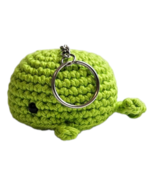 Crochet Whale Keychain (Green) - $10.00