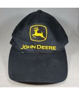 John Deere Hat Cap Black Snapback Adjustable Cary Francis - $88.05 MXN