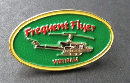 Vietnam Vet Frequent Flyer Huey Veteran Lapel Pin Badge 1.25 Inches - £4.45 GBP