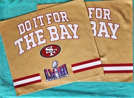 Two (2) - Super Bowl Lviii - San Francisco 49ers - Official Stadium Rally Towels - £15.78 GBP