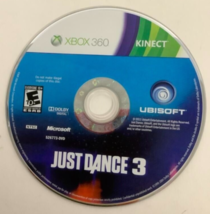 Just Dance 3 Microsoft Xbox 360 Kinect 2011 Video Game DISC ONLY music fitness - £5.11 GBP
