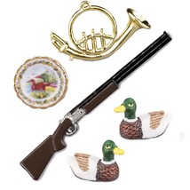 Duck Hunting and Decoy Set 1.727/6 Reutter Dollhouse Miniature - $23.75