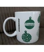 Starbucks 2016 Christmas Coffee Mug Ball Ornaments Green 12 fl oz - $24.12 CAD