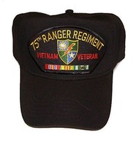 US ARMY 75TH RANGER REGIMENT VIETNAM VETERAN HAT W/ CAMPAIGN RIBBONS AIR... - $17.99