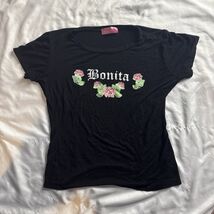 Bonita w/ Roses T-shirt Top by Rag Doll Women’s XS Lightweight Thin - €8,56 EUR