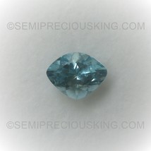 Natural Aquamarine Pie Faceted Cut 10.7x8.3mm Cascade Blue Color VS Clarity Loos - £347.38 GBP