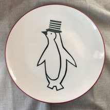 Crate and Barrel Arctic Friends Penguin Hat Christmas Plate 8.5” Joan An... - $19.79