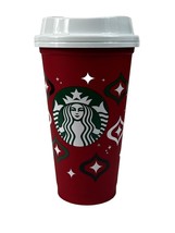 Starbucks Holiday 2023 Red Cup Reusable Christmas 16oz Grande Xmas Cup w/ Lid - £6.25 GBP