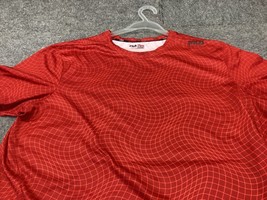 Fila Sport Shirt Mens X-Large Live in motion Breathable Red Running Football - $11.87