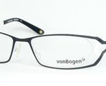 VON BOGEN VB537 C01 Occhiali Neri Lucidi Bianchi Montatura 52-17-126 Ger... - $141.55