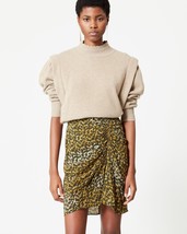 Isabel Marant Etoile Womens Angelica Leaf Printed Ruffle Drape Mini Skirt XS 34 - £93.36 GBP