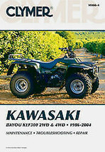 Clymer Repair Manual Kawasaki Bayou KLF300 2WD 86-04 &amp; 4WD 89-04 - $49.95