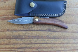 damascus 100% handmade beautiful folding knife From The Eagle Collection... - $29.69