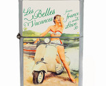 French Vespa Rs1 Flip Top Dual Torch Lighter Wind Resistant - $16.78