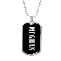 Meghan v02 - Luxury Dog Tag Necklace Personalized Name - £31.86 GBP
