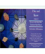 I See and Know Grid Card 4x6&quot; Heavy Cardstock Third Eye Chakra Indigo Blue - $1.67