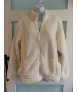 CROFT &amp; BARROW COCONUT SHERPA JACKET SIZE M WOMEN&#39;S NEW - $41.80