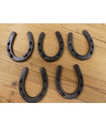5 CAST IRON SMALL HORSESHOE 3&quot; x 3 1/2&quot; Horse Nick Nack LOT OF 5 Decorative - $348.78 MXN
