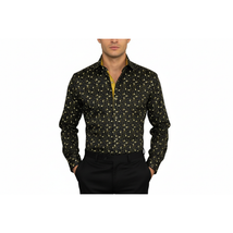 Men Shirt J.Valintin Turkey Usa Egyptian Cotton High Collar 2Z50-06 Black image 8