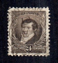 1892/95 ARGENTINA Stamp - Belgrano, 24c, SC#114 1762 - $1.49