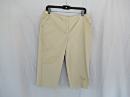 Worthington pants shorts modern fit 10P beige cropped inseam 17&quot; - £8.59 GBP