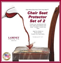 Laminet Vinyl Chair Protectors, Clear, 26X253/4-Inch, Fits, Inch, Set Of 2 - $38.97