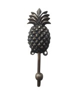  Brass Large Clothes Hanger 7&quot; Vintage Pants Hook Pineapple Motif Wall M... - $78.55 CAD+