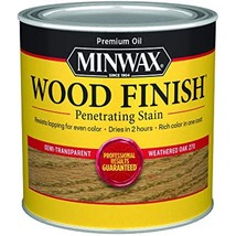 1/2 pt Minwax 22760 Weathered Oak Wood Finish Oil-Based Wood Stain - $21.53