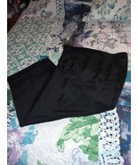 Josephine Chaus Women&#39;s Silk Front Pleated Dress Pants, Black Size 16, Z... - $42.53 CAD