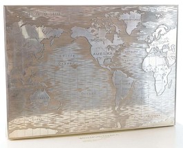 Large Emil Brenk Sterling World Map Cigar box - £1,955.35 GBP