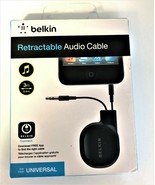 Belkin 3.5Mm Retractable Audio Cable Play Music From Mobile Device to Car 1.079 - £7.58 GBP