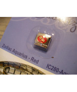 ESSENZA  ITALIAN CHARM - ZODIAC- LINKS TOGETHER MAKES A BRACELET - RED- ... - $27.87 MXN