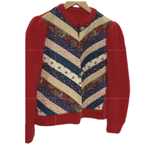 Vintage 1980&#39;s Women&#39;s Handmade Custom Cardigan Long-sleeved Sweater Mul... - $135.25