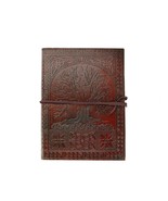HG-LTHR Personalize A5 Tree of life Leather Blank Book grimoire leather ... - $55.49 CAD