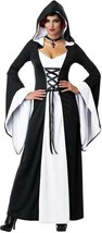 California Costumes -  Women&#39;s Deluxe Hooded Robe - White/Black - Small - £14.36 GBP