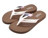 Flojos Women&#39;s Size 6, Margo Flip Flop Sandal, White Tie Dye - $15.99