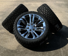 Chrome 7 Split Spoke 22&quot; Wheels Blackhawk R/T Tires For 2019-2025 Dodge Ram 1500 - £1,738.48 GBP