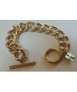 Signed Victoria&#39;s Secret Gold-tone Rhinestone Angel Wings Chunky Chain B... - $23.33 CAD