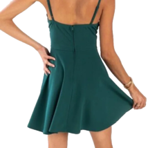 Mi ami Women’s Ladder Trim Flare Dress Sleeveless Size M Green - $22.76