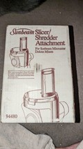 Sunbeam Mixmaster Deluxe Mixer Slicer Shredder Attachment 94480 New Sealed - $37.61