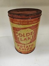 Golden Flake Potato Chips Tin- Birmingham, Alabama - $39.42