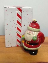 Temp-tations 23 oz  Ceramic Candle Santa, NIB, Pine, Whimsical-Gift Box ... - $9.46