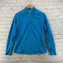 Alpine Design Fleece Jacket Womens Sz M Medium Light Blue 1/4 Zip - $14.84